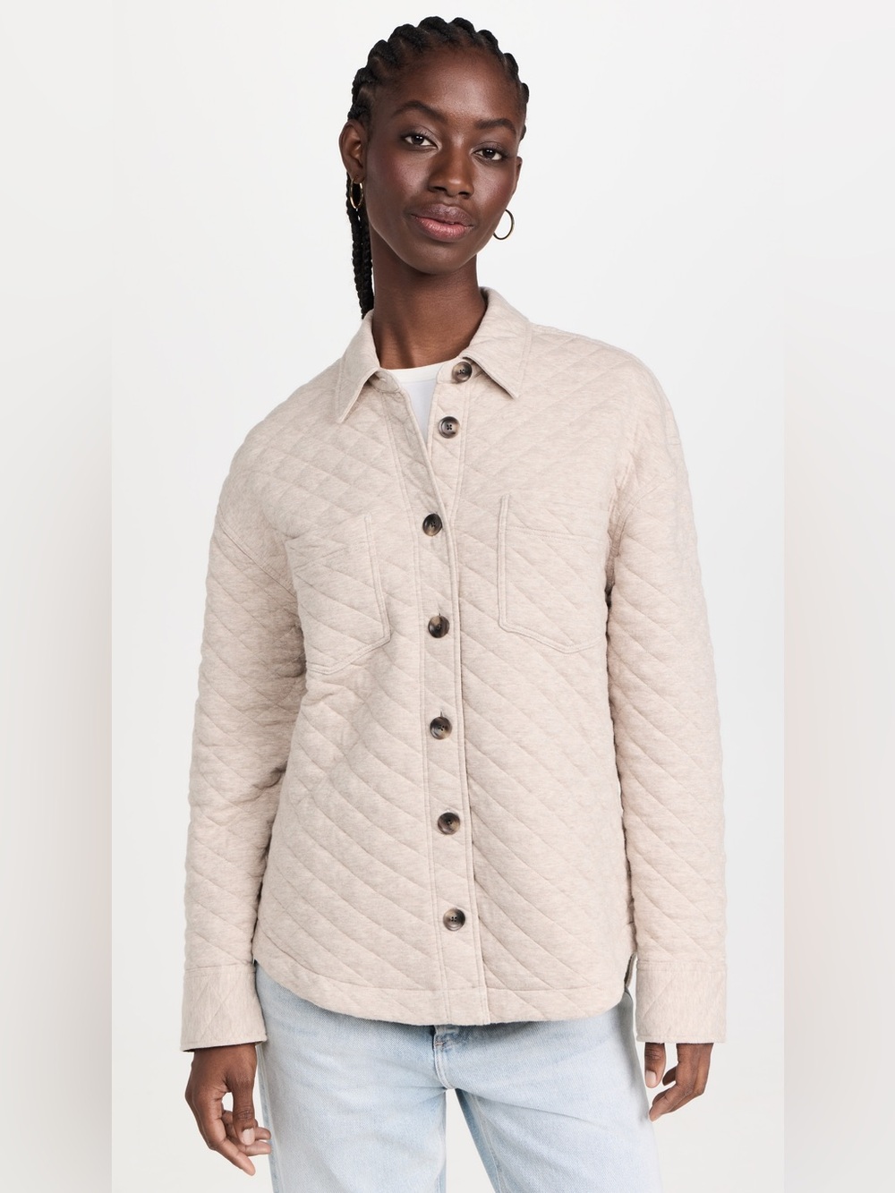 Faherty Epic Quilted Fleece Overshirt | Size XS